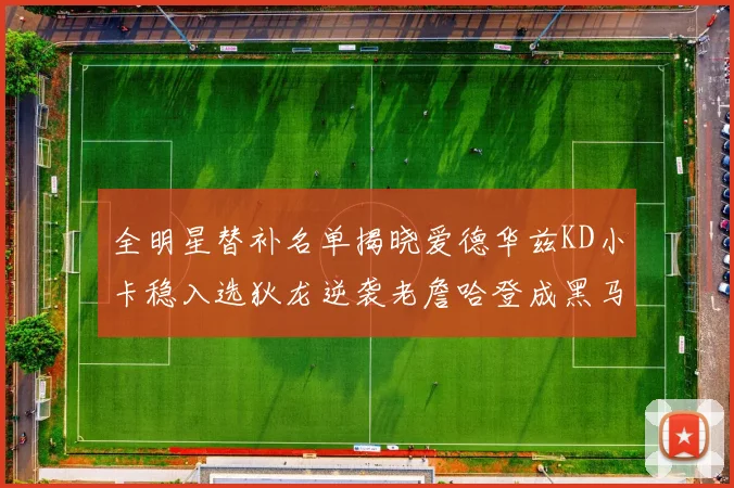 全明星替补名单揭晓爱德华兹KD小卡稳入选狄龙逆袭老詹哈登成黑马